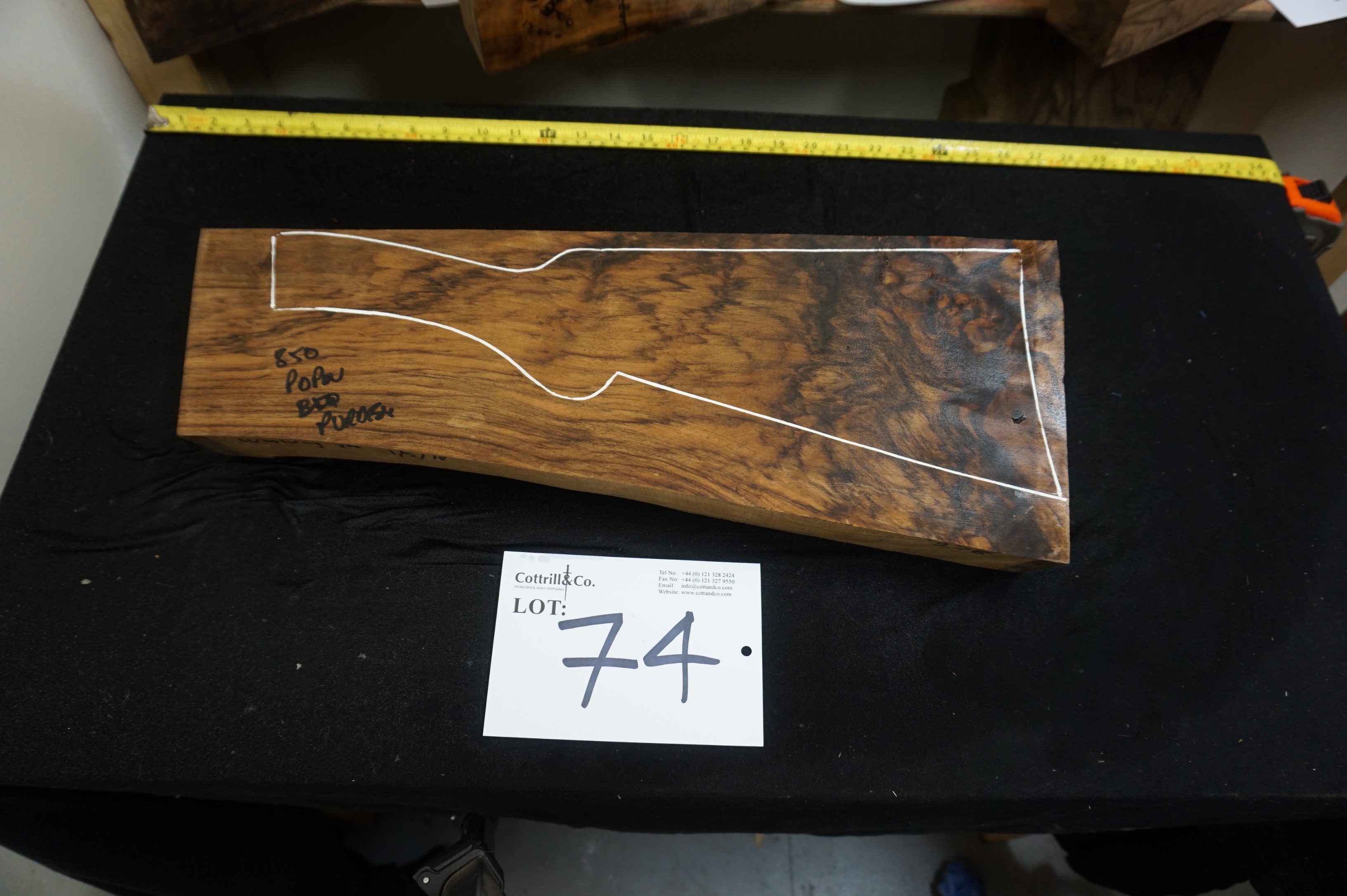 1 Piece of Exhibition Grade Turkish Walnut