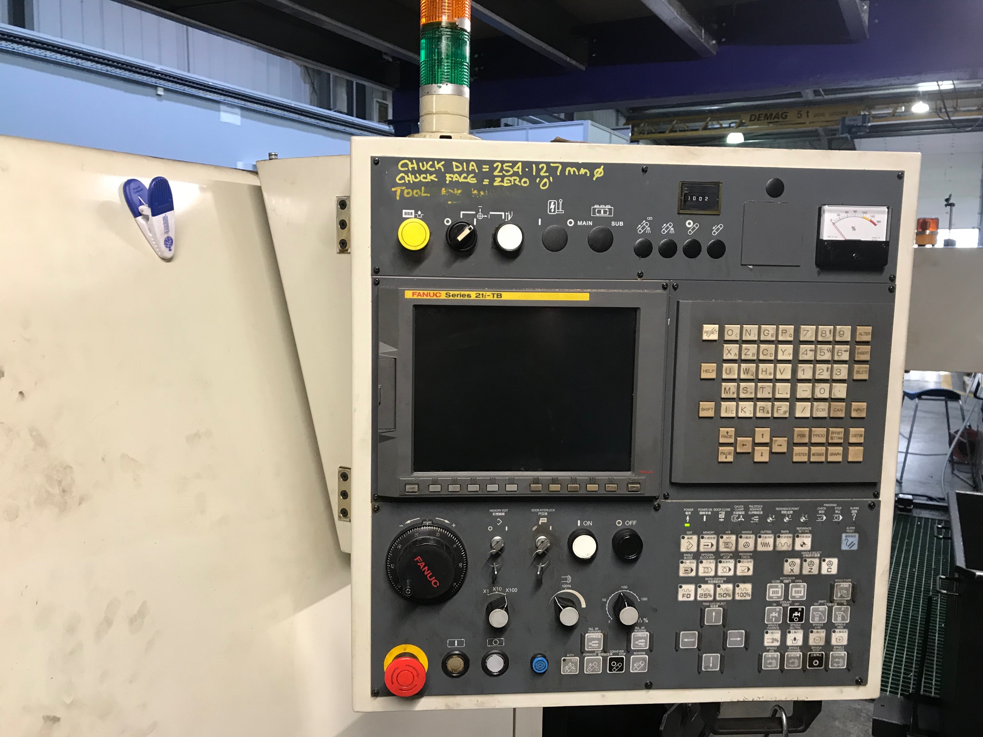 Taiwan Takisawa EX-110 CNC Lathe with Fanuc Series 21i-TB Control
