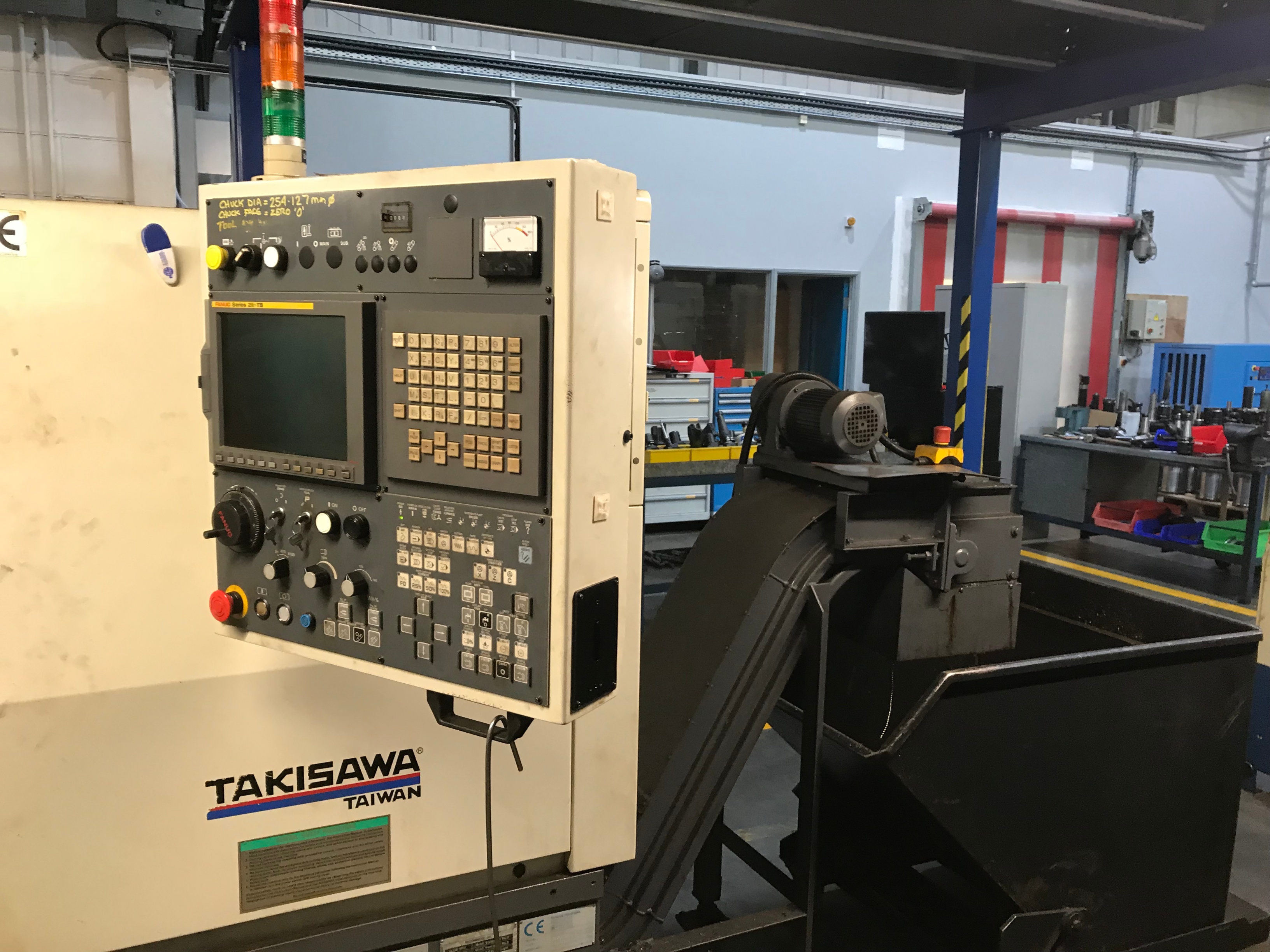 Taiwan Takisawa EX-110 CNC Lathe with Fanuc Series 21i-TB Control