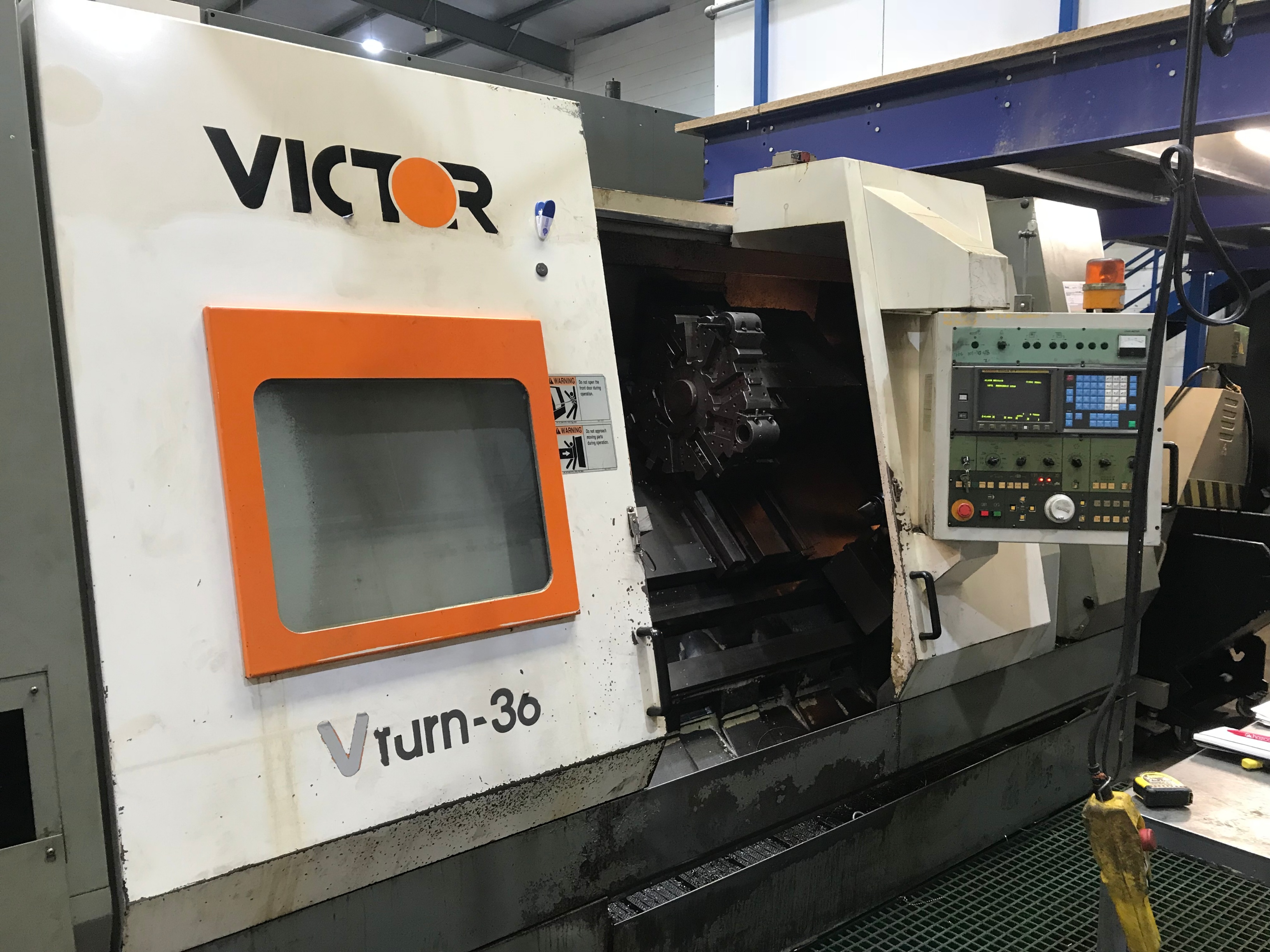 Victor V-Turn 36 CNC Lathe with Fanuc OTC Control
