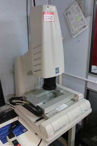 Micro-VU Vertex-251UC Vertical Single Camera Metrology Inspection Scope Complete with HP Prop RIP Computer