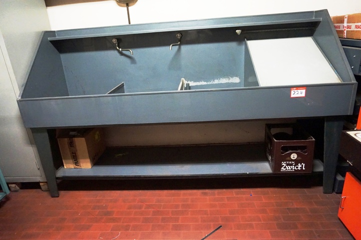 2500mm x 500mm Plastic 3 Section Sink Unit with Illuminated Viewer