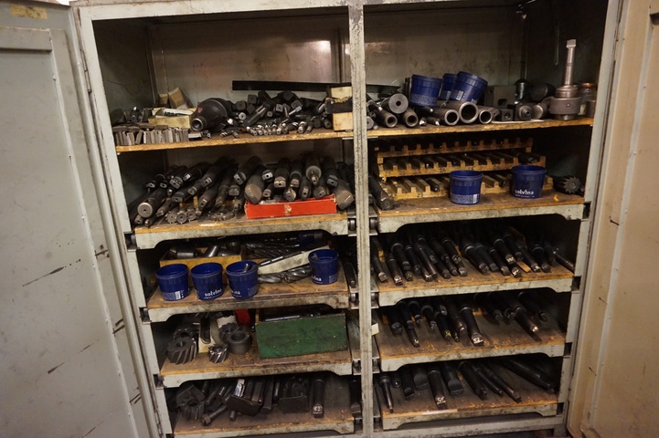 Cupboard with Qty Morse Taper Drills