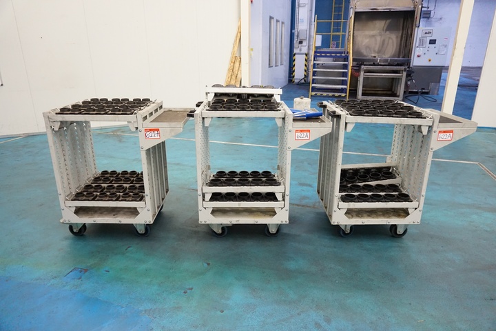 (3) Mobile Tooling Racks