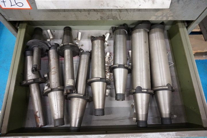 Qty of ISO 50 Tooling with Boring Heads