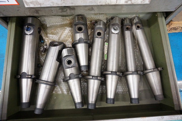 Qty of ISO 50 Tooling with Angle Cutters