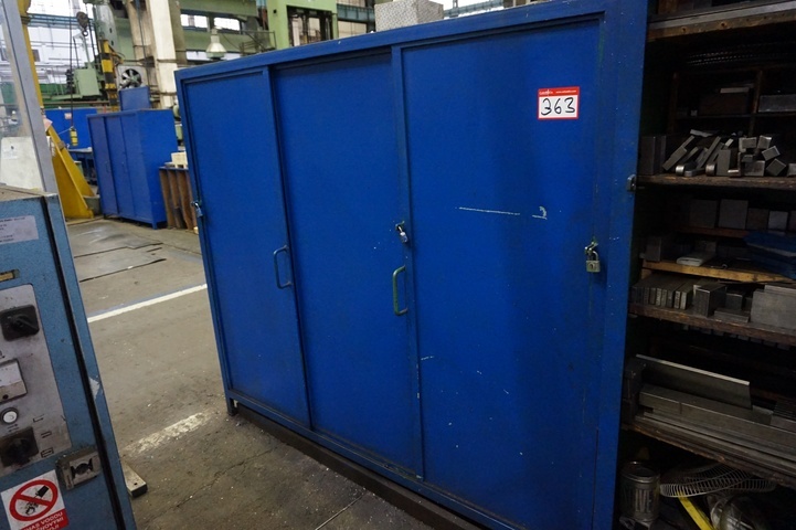 Cabinet with Cutters, ISO 50 Tooling, Boring Head