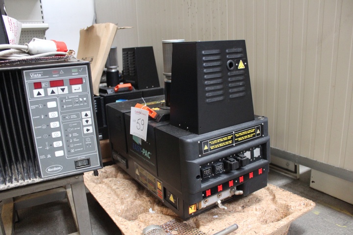 (1) Nordson and (2) Melton Gluing Units
