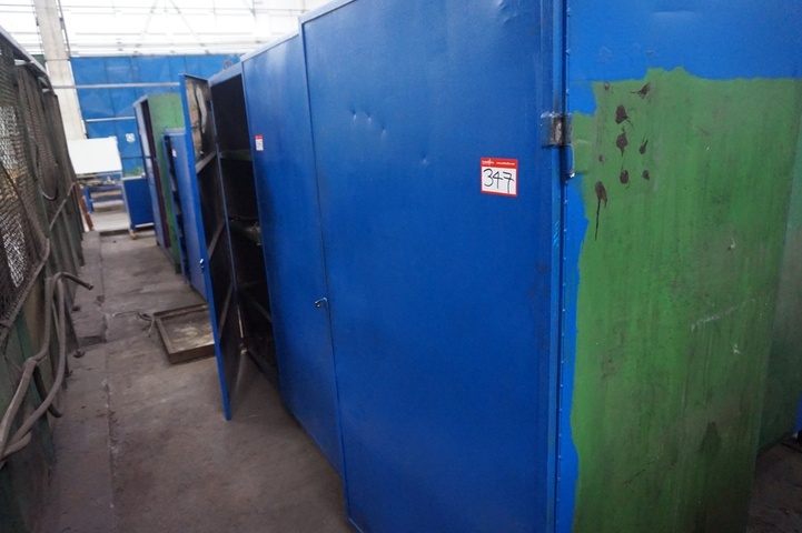 Cupboard with Carbide Tip Holders and Lathe Equipment