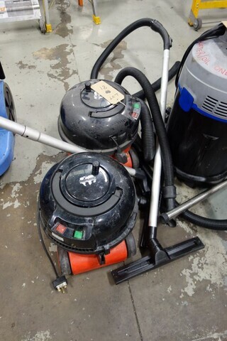 Red Numatic Vacuum Cleaners