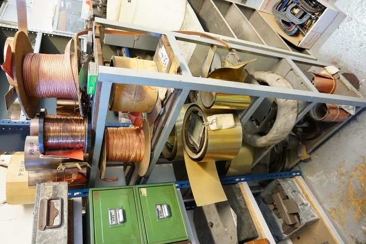 Rack with Rolls, Copper and Copper Shielding