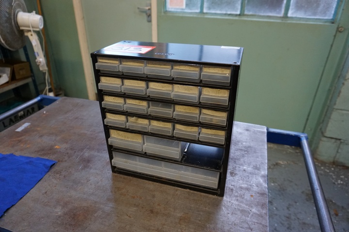 23 Drawer Storage Cabinet with Qty of Drills