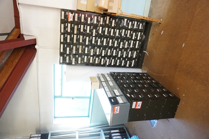 60 Drawer Cabinet with Large Qty of Screws