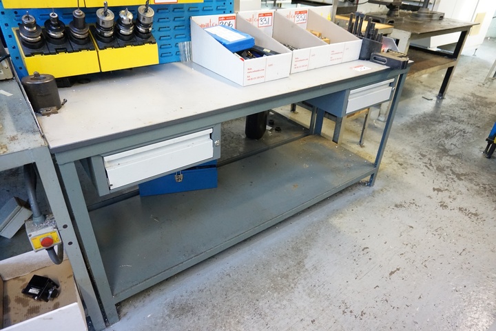 2 Drawer Work Bench 1800mm x 600mm x 840mm Approx.