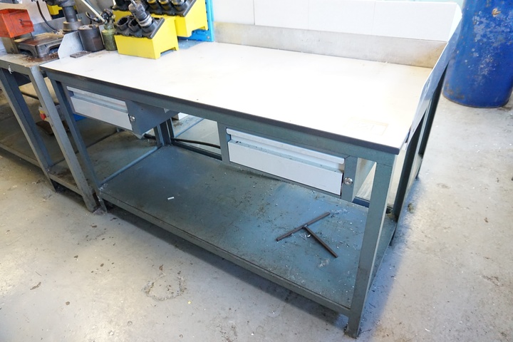 2 Drawer Work Bench 1500mm x 600mm x 840mm Approx.