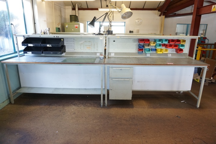 (2) Work Benches (2) 1820mm x 760mm x 1320mm Approx.