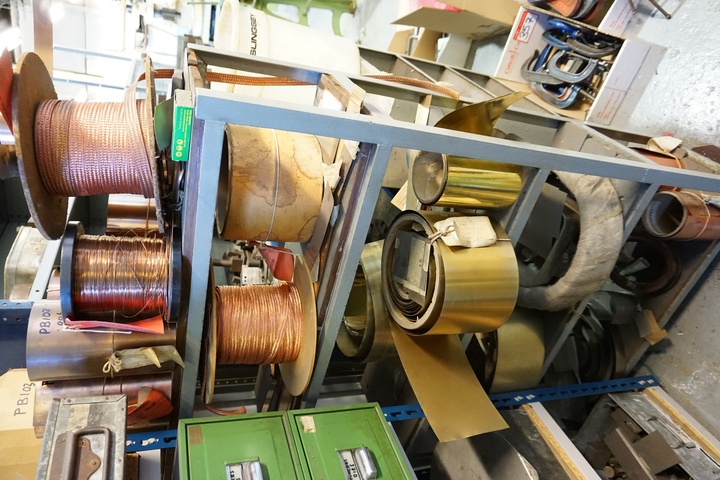 Rack with Rolls, Copper and Copper Shielding