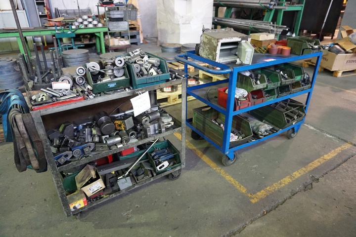 (2) Trolleys with Qty of Clamping Equipment and Bench