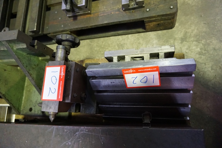 Cube and Angle Plates and Tailstock