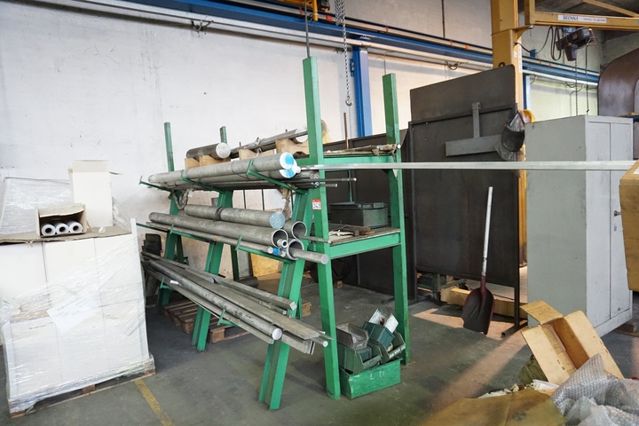 Qty of Metal Bars, Blanks and Metal Racks