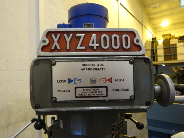 XYZ DPM 4000 Bed Mill