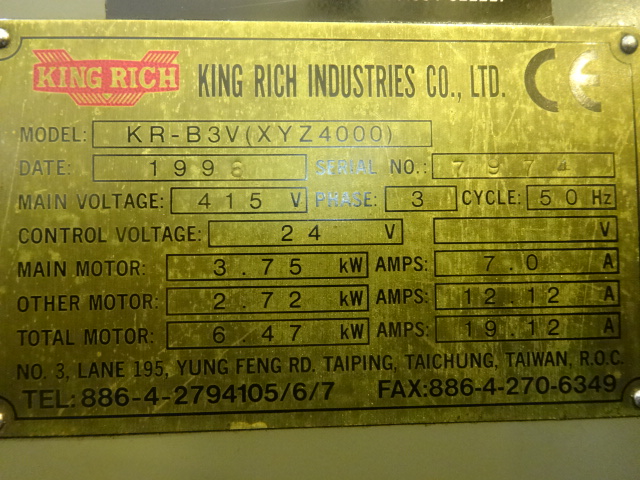 XYZ DPM 4000 Bed Mill