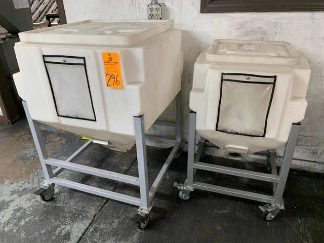 Mac RB350 Poly Material Bin and Max RB150 Poly Material Bin