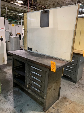 Kennedy Wood Bench w/ 20" x 54" Wood Top