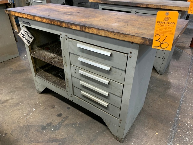 Kennedy Wood Bench w/ 20" x 54" Wood Top