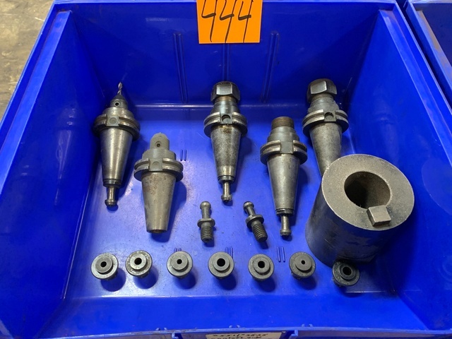 Lot of (5) CAT 40 Tool Holders and Tapping Collets