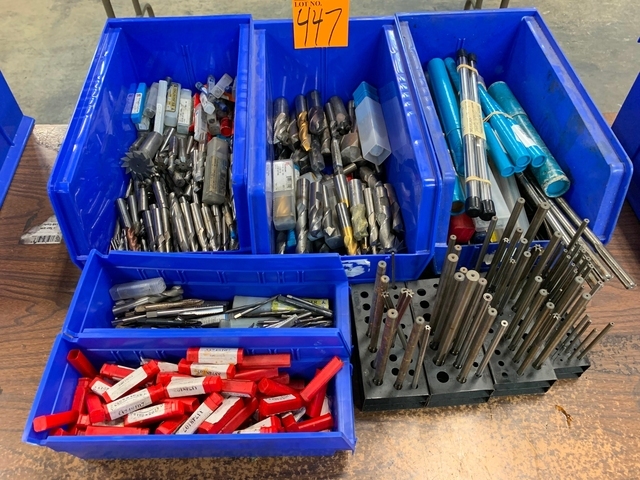 Lot of End Mills, Reamers and Taps