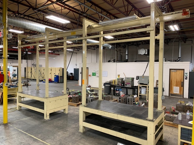 Dual Die Table and Hoist Setup