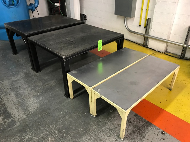Lot of (4) Steel Tables