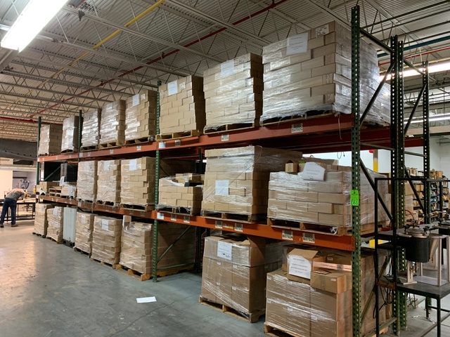 Lot of (3) Sections of 12'T x 12'W x 42" D Pallet Racking