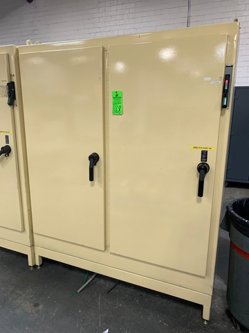 Control Cabinet w/ Contents Including All Electrical Relays, Contactors, Frequency Drives, Servo Drives,  Etc