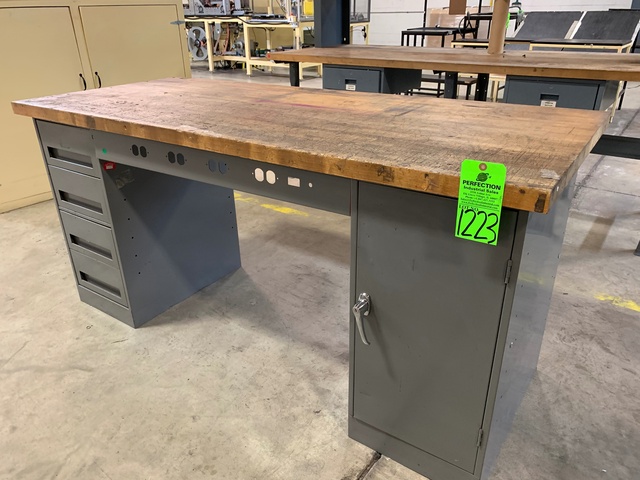 Work Bench w/ Wood Top, 30 x 72"