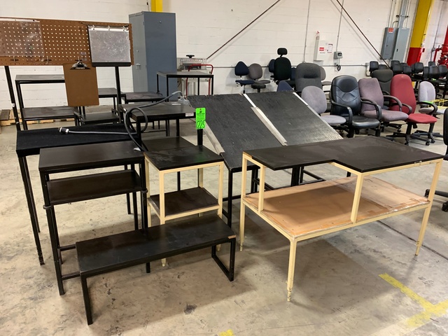 Lot of (6) Steel Tables