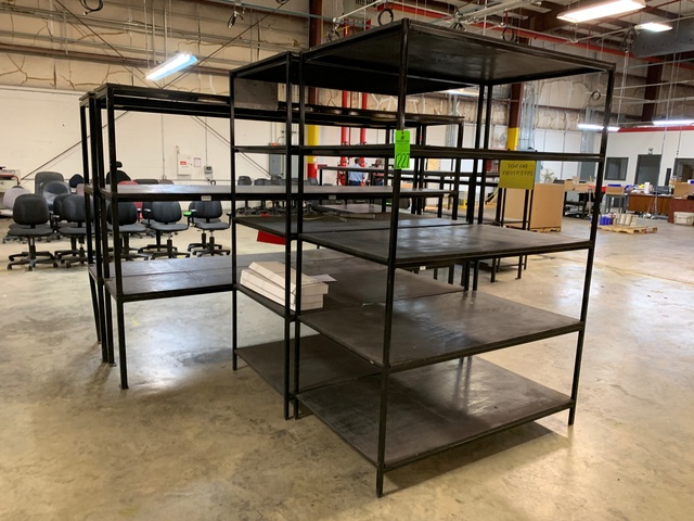 Lot of (4) Steel Shelves