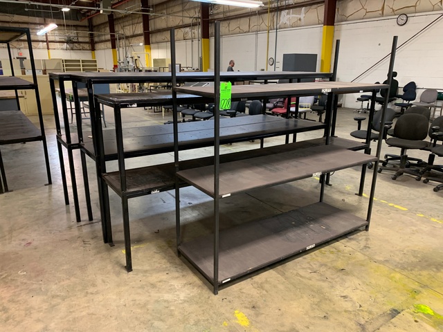 Lot of (4) Steel Shelves