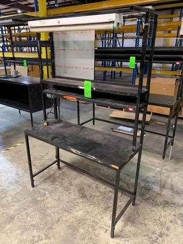 Steel Lighted Work Bench, 20" x 48"