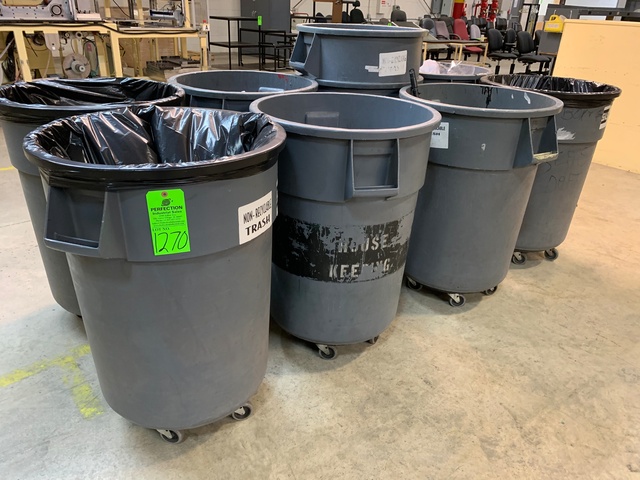 Lot of Trash Cans