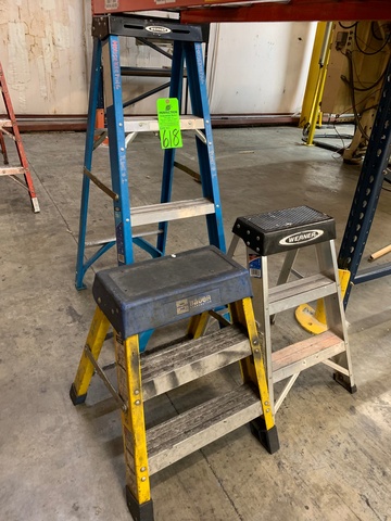 Lot Comprising Werner 4' and (2) Werner and Bauer 2' Step Ladders
