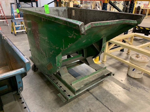 Approx. 1 Cu Yd Rolling Self Dumping Hopper