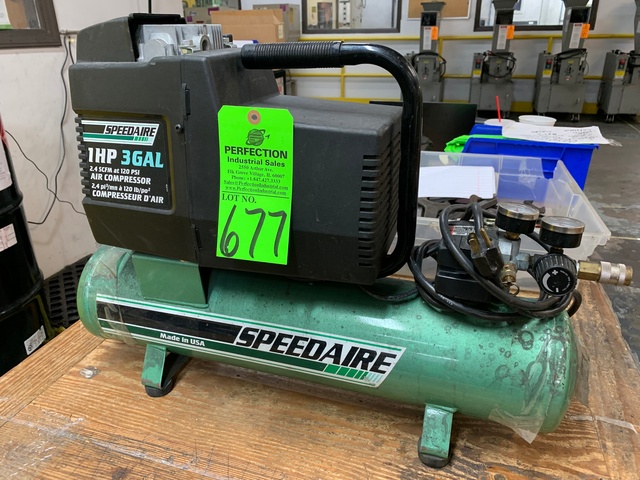 Speedaire 5Z598B 1 HP Air Compressor, 120 PSI
