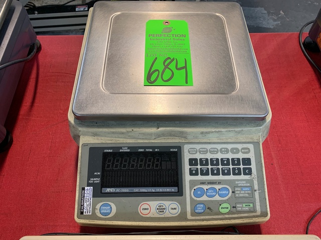 A & D FC-5000I Digital Scale, s/n P3000414