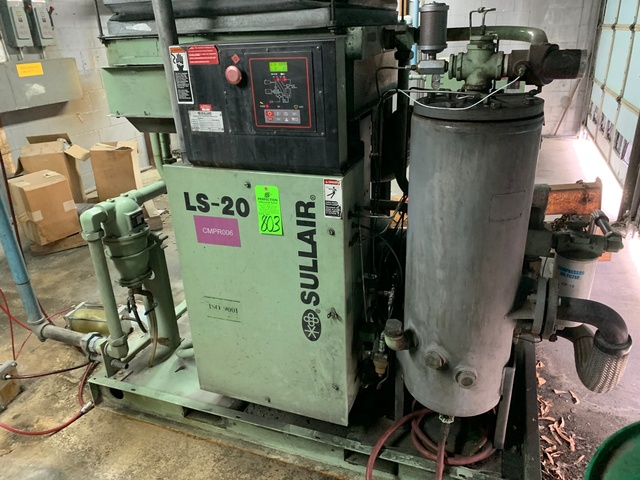 SULLAIR LS-20 100 hp Air Compressors, s/n 100H/A/SUL003118640