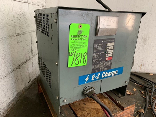 CATERPILLAR F50DSA 5000 LB Electric Forklift, s/n 2MD00065, w/ Explosion Proof Battery for Clean Room/Inside Work, w/ E-Z Charge Battery Charger