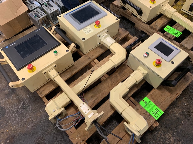 Lot Comprising (2) Allen Bradley Panel View 1000 and (1) Panel View Plus 600 PLC Controls