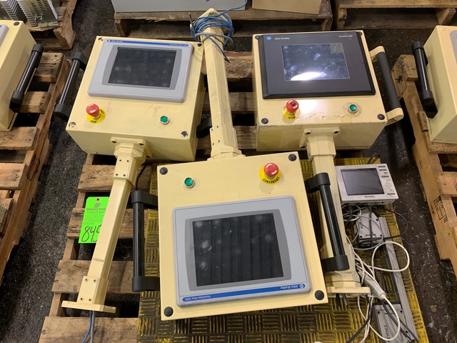 Lot Comprising (3) Allen Bradley Panel View 1000 PLC Controls