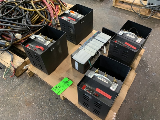 Pallet Comprising (4) American Beauty High Wattage Resistance Soldering Power Units w/ Allen Bradley 1756-PA75/B AC Power Supply